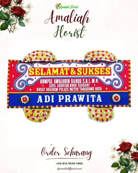 Papan Bunga Ucapan Selamat Sendangharjo
